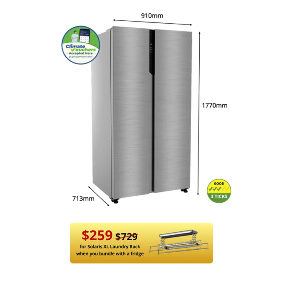 Prism+ PureFresh SBS 600 Fridge